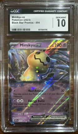 2023 Pokemon Mimikyu EX 004 Black Star Promo Holo CGC 10 GEM MINT - Image 1