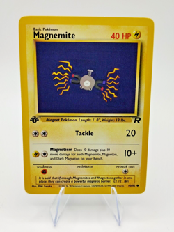 Pokemon TCG Magnemite Team Rocket 60/82 Regular 1st Edition Common NM - Image 1