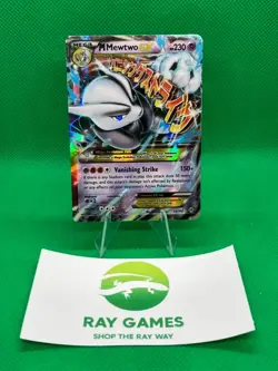 Pokemon TCG M Mewtwo EX 63/162 XY Breakthrough Holo Mega Moderately Played - Image 1