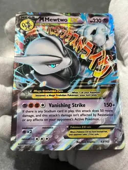 Pokemon TCG M Mewtwo EX 63/162 XY Breakthrough Holo Mega Moderately Played - Image 4