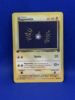 1999 Pokemon 1st Edition Team Rocket Magnemite 60/82 - Image 1