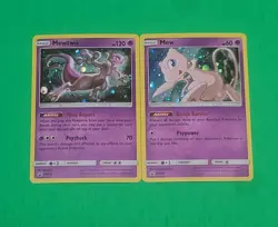 Pokemon Legendary Mew SM215 And Mewtwo SM214 NM-MINT Condition - Image 1