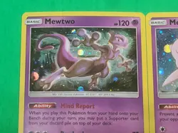 Pokemon Legendary Mew SM215 And Mewtwo SM214 NM-MINT Condition - Image 2
