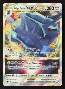 Origin Forme Dialga VSTAR Ultra Rare Holo SWSH10 114/189 NM Pokemon TCG - Image 1