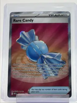 RARE CANDY 2025 POKEMON MEGA EVOLUTION ULTRA RARE HOLO B 175/132 Q4059 - Image 1