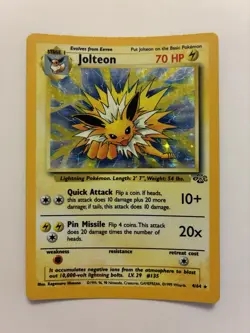 Pokemon Jolteon TCG Jungle 4/64 Holo Unlimited Rare Lightly Played - Image 1
