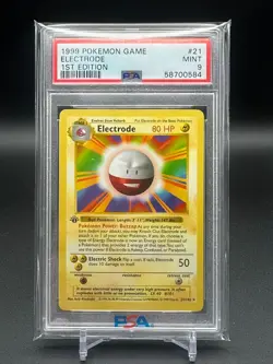 1999 Pokemon Electrode 1st Edition PSA 9 Shadowless - Image 1
