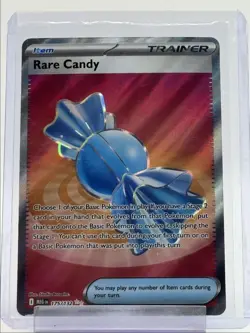 RARE CANDY 2025 POKEMON MEGA EVOLUTION ULTRA RARE HOLO A 175/132 Q4059 - Image 1