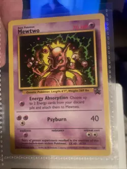 Pokemon TCG Mewtwo 14/53 Black Star Promo Near Mint Vintage Rare - Image 1