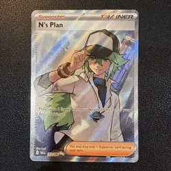 Pokemon TCG N's Plan 163/086 Ultra Rare Sv: Black Bolt Holo - NM - Image 1