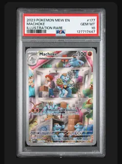 2023 Pokemon Machoke Illustration Rare Scarlet & Violet 151 177/165 PSA 10 - Image 1