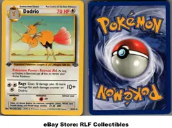 1999 Pokemon, Jungle, #34/64 Dodrio, 1st Edition, Uncommon - Image 1