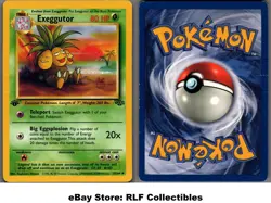 1999 Pokemon, Jungle, #35/64 Exeggutor, 1st Edition, Uncommon - Image 1