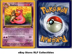 1999 Pokemon, Fossil, #43/62 Slowbro, 1st Edition, Uncommon - Image 1