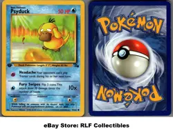 1999 Pokemon, Fossil, #53/62 Psyduck, 1st Edition, Common - Image 1