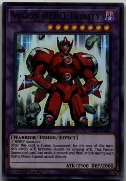 Vision HERO Trinity Ultra Rare Battles of Legend: Hero's Revenge BLHR-EN062 LP - Image 1