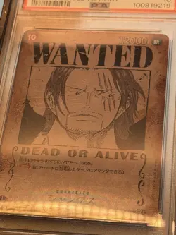 2024 ONE PIECE JPN EMPERORS IN THE NEW WORLD WANTED ALT ART SHANKS PSA 10 - Image 3