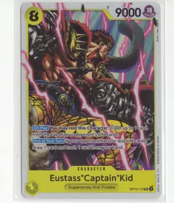One Piece TCG Eustass"Captain"Kid OP10-112 SR Nm 1st print - Image 1