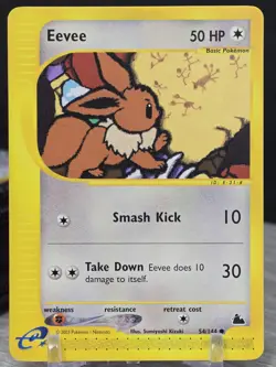 Pokemon Card TCG Eevee 54/144 Skyridge Regular Common Non Holo 2003 - Image 3