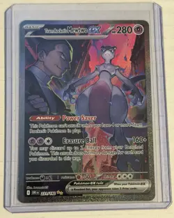 Pokemon Card TCG: Team Rockets Mewtwo EX SIR 231/182 Destined Rivals - NM - Image 1