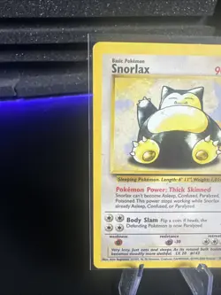Pokemon TCG Snorlax Card 30/130 Base Set 2 Vintage Non-Holo Rare - Image 2