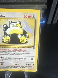 Pokemon TCG Snorlax Card 30/130 Base Set 2 Vintage Non-Holo Rare - Image 3