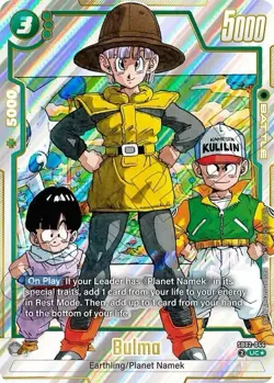 Bulma SB02-044 UC Foil Battle Card - Dragon Ball Super Card Game SB02 - Image 1