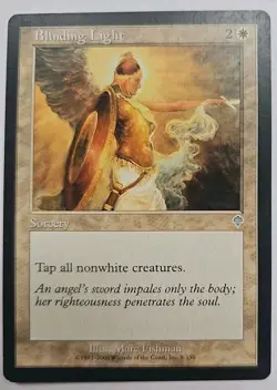 MTG Magic The Gathering Card Blinding Light Sorcery White Invasion - Image 1