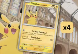 Pokemon Pikachu At The Museum x Natural History London Jumbo Card - Sealed x4 - Image 2