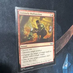 Mtg Untimely Malfunction - Duskmourn: House of Horror + Bonus Foils - Image 2