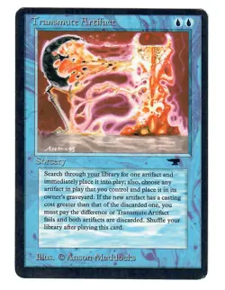 Magic the Gathering MTG Antiquities Transmute Artifact (Excellent Condition) - Image 1