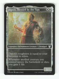 Daxos, Blessed by the Sun (Showcase) U Theros Beyond Death 258 LP Foil MTG - Image 1
