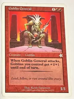 Goblin General Starter 1999 Red Uncommon MAGIC THE GATHERING - Image 1