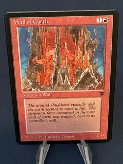 MTG - Magic The Gathering - Wall Of Earth X 3 - Legends - NP/NM - Image 3