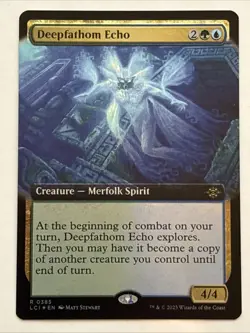 MTG The Lost Caverns of Ixalan Deepfathom Echo Extended Art Foil 0385 NM Rare - Image 1
