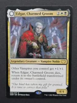 Edgar, Charmed Groom VOW 236 Rare Innistrad: Crimson Vow Vampire NM MTG - Image 1