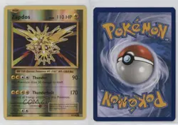 Zapdos Reverse Foil Pokemon XY Evolutions 20th Anniversary #42 - Image 3