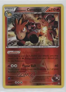 Team Magma's Camerupt Reverse Foil Pokemon XY Double Crisis #2 - Image 1