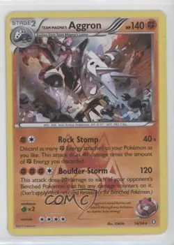Team Magma's Aggron Pokemon XY Double Crisis #14 - Image 1
