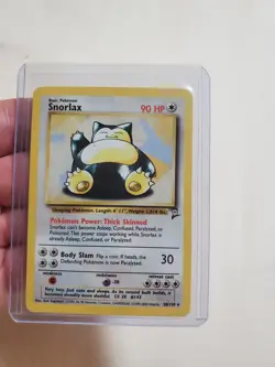 DAMAGED Snorlax 30/130 - Pokemon Base Set 2 Rare Unlimited WOTC Non-Holo - Image 1