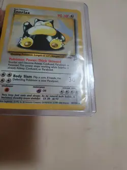 DAMAGED Snorlax 30/130 - Pokemon Base Set 2 Rare Unlimited WOTC Non-Holo - Image 2