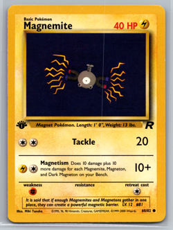 Magnemite 60/82 Pokemon 2000 Team Rocket 1st Edition - MP - Image 1