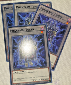 4 Pack of SDSA-EN048 Phantasm Token YuGiOh Cards TCG - Image 1