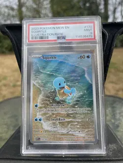 PSA 9 MINT Squirtle Scarlet Violet 151 Illustration Rare 170/165 English - Image 1