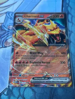 Pokemon TCG Charizard EX 151 Double Rare Card 006/165 NM Condition - Image 1