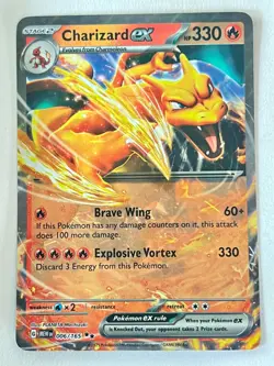 Charizard ex 006/165 Double Rare - Scarlet & Violet 151 Pokemon TCG Near Mint NM - Image 1