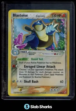 2006 POKEMON EX CRYSTAL GUARDIANS #2/100 BLASTOISE HOLO DELTA SPECIES - Image 1