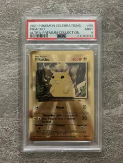 Pokemon 2021 Celebrations Ultra Premium Collection Pikachu #58 PSA 9 - Image 1