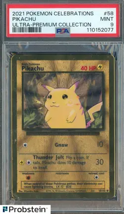 2021 Pokemon Celebrations Ultra Premium Collection #58 Pikachu PSA 9 MINT - Image 1