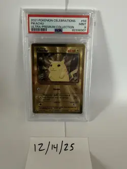 2021 POKEMON CELEBRATIONS - ULTRA-PREMIUM COLLECTION - PIKACHU - #58 - PSA 9 - Image 1